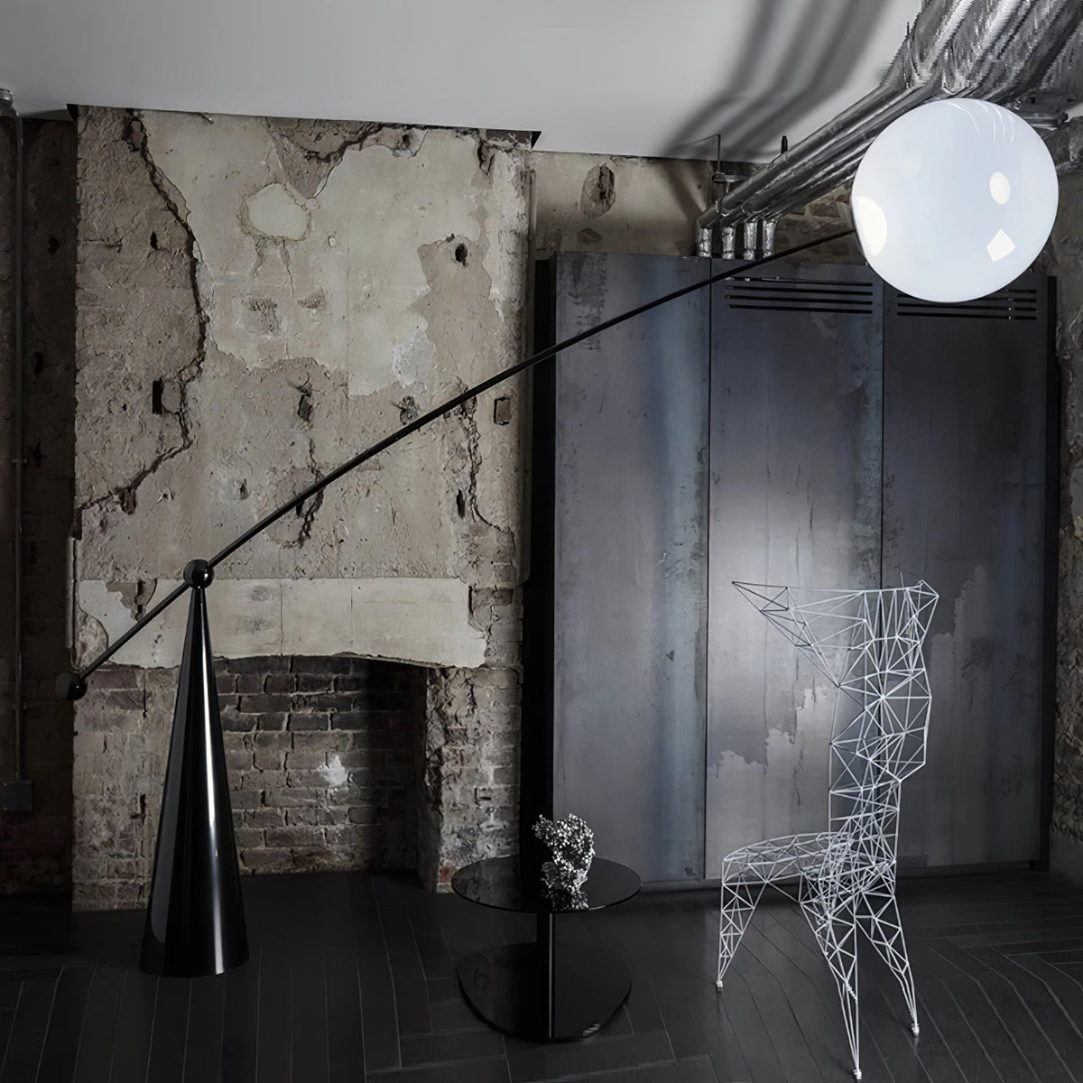 Opal Arc Floor Lamp - view 7