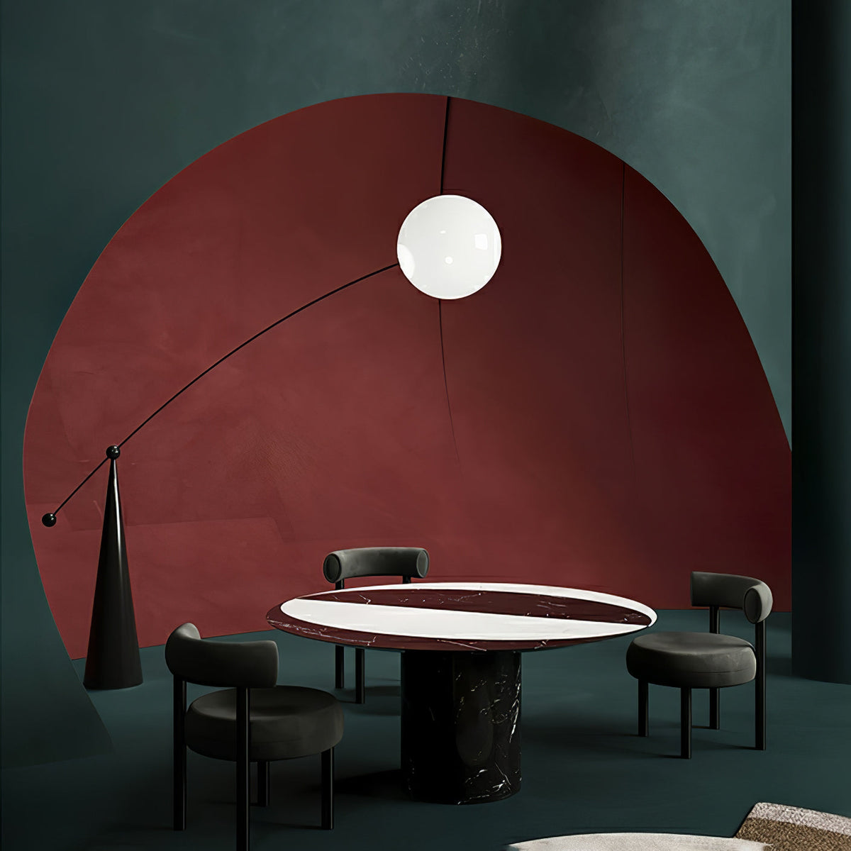 Opal Arc Floor Lamp - view 52