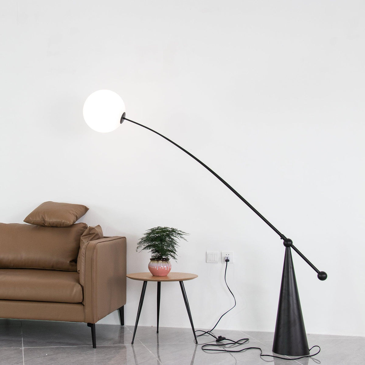 Opal Arc Floor Lamp - view 9