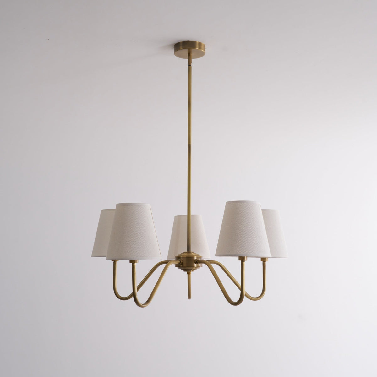 Opaluxe Brass Chandelier