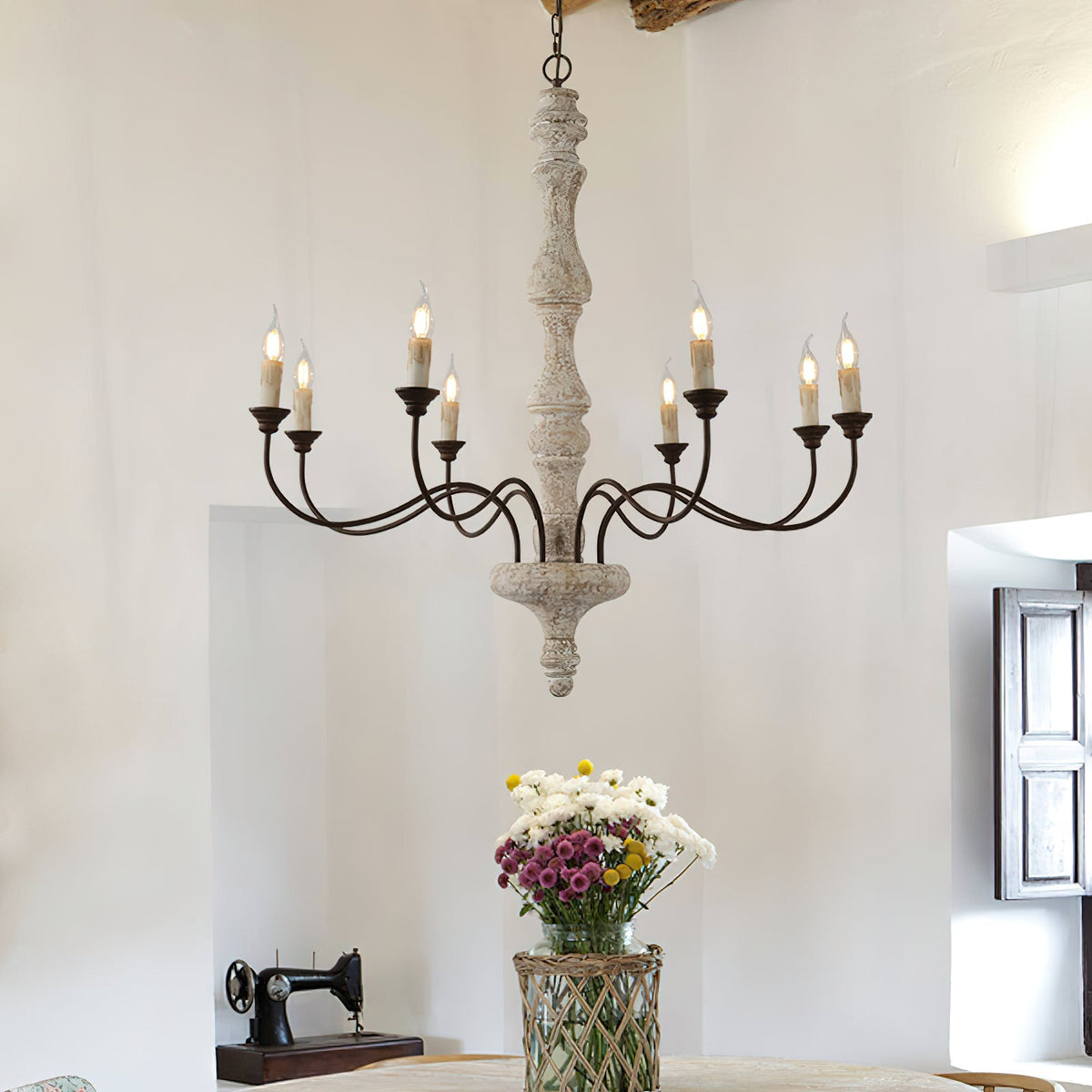 Ophelia 8-Light Candle Chandelier