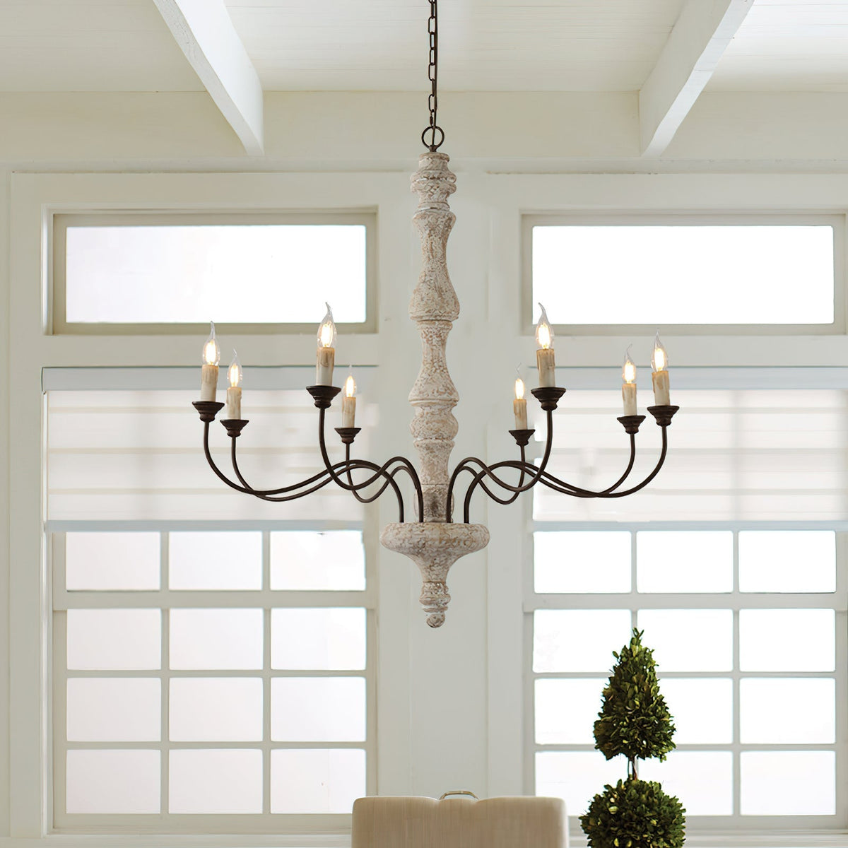 Ophelia 8-Light Candle Chandelier