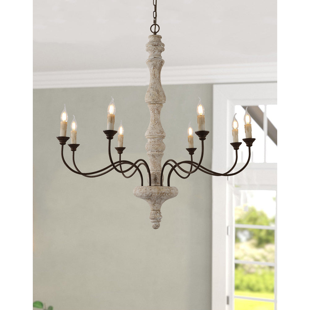 Ophelia 8-Light Candle Chandelier
