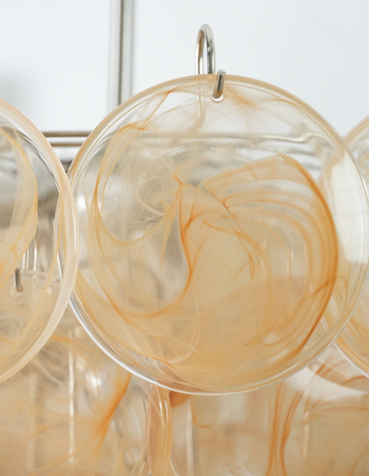 Orange Murano Disc Chandelier - view 9