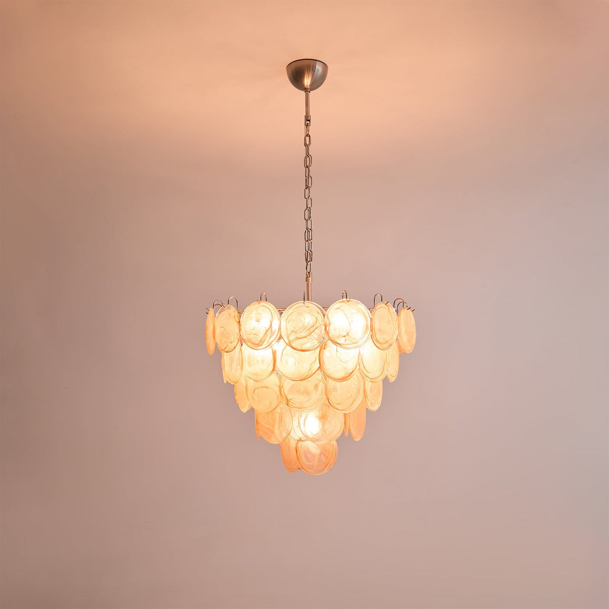 Orange Murano Disc Chandelier - view 25