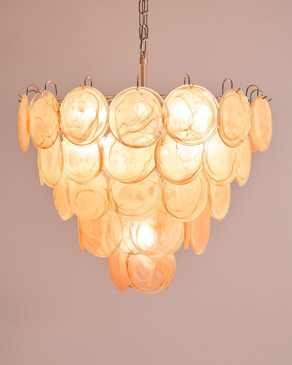Orange Murano Disc Chandelier - view 26