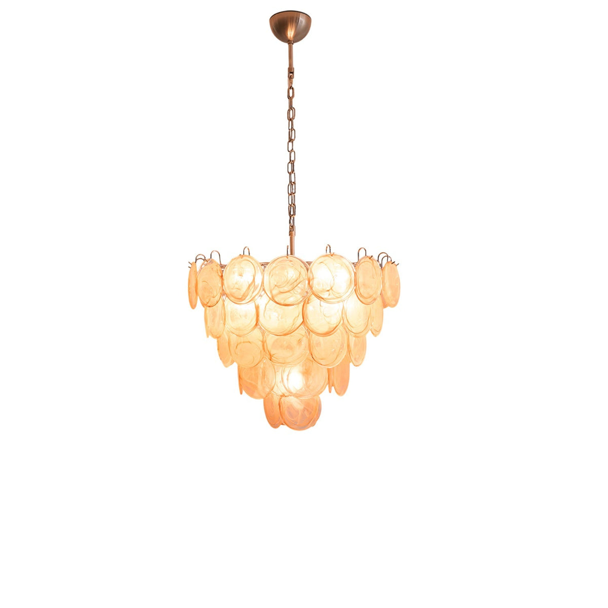 Orange Murano Disc Chandelier - view 29
