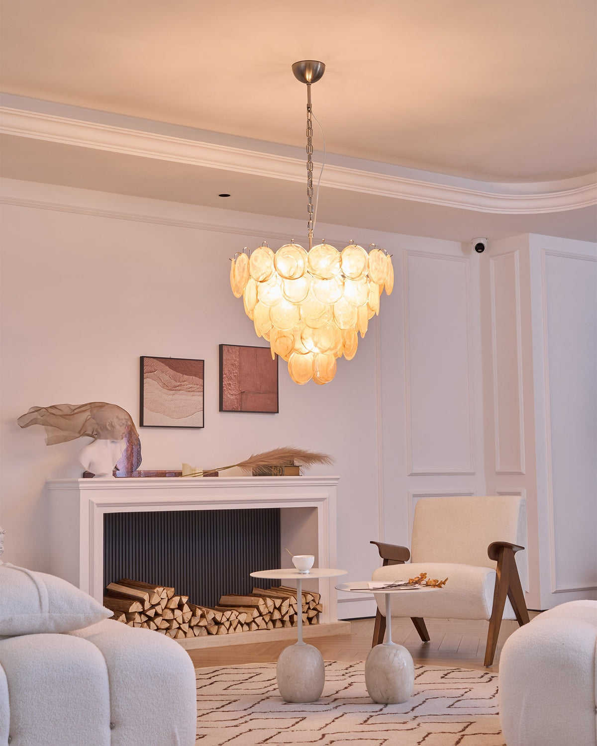 Orange Murano Disc Chandelier - view 31