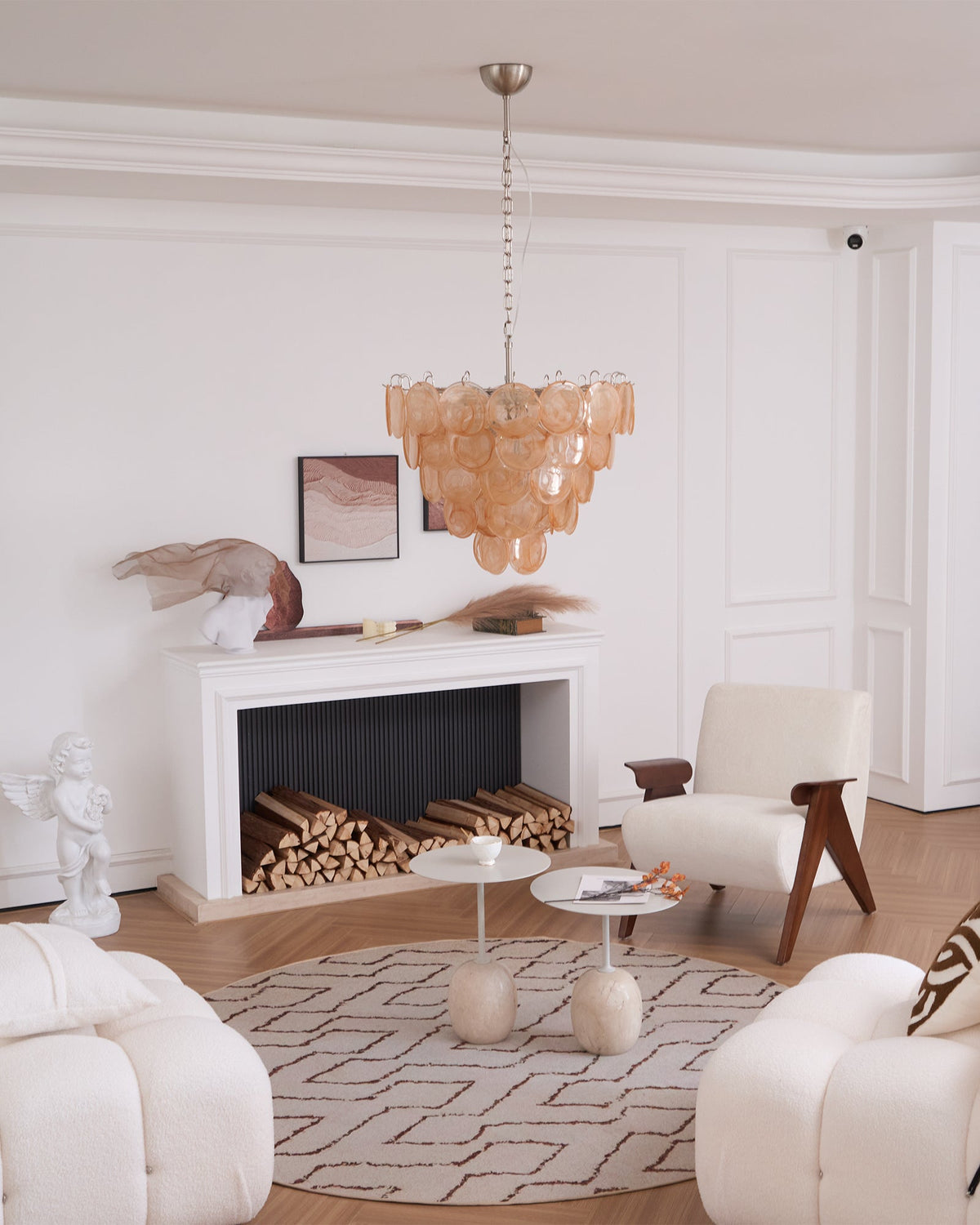 Orange Murano Disc Chandelier - view 33