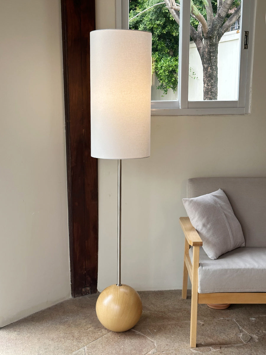 Orbis Wooden Sphere Floor Lamp - view 11
