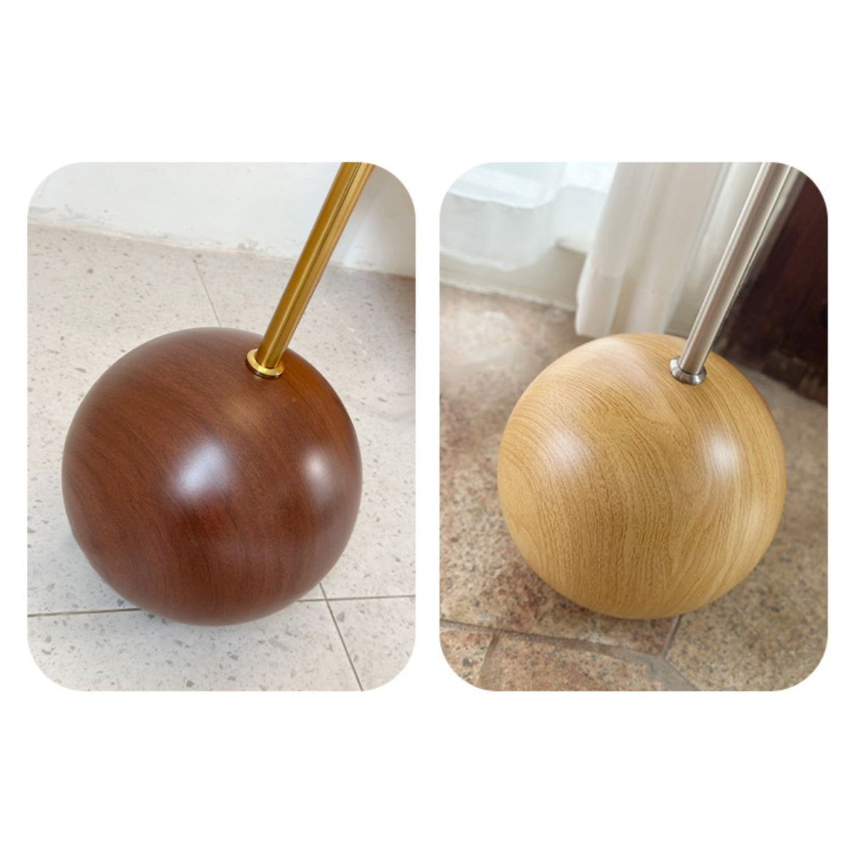 Orbis Wooden Sphere Floor Lamp - view 13