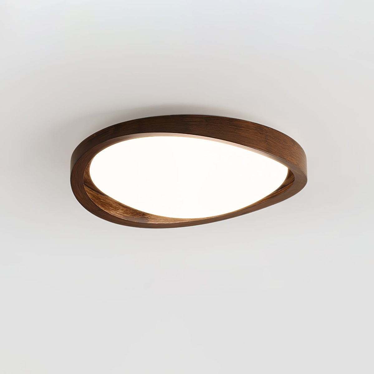 Walnut Curved Edge Ceiling Light - view 7