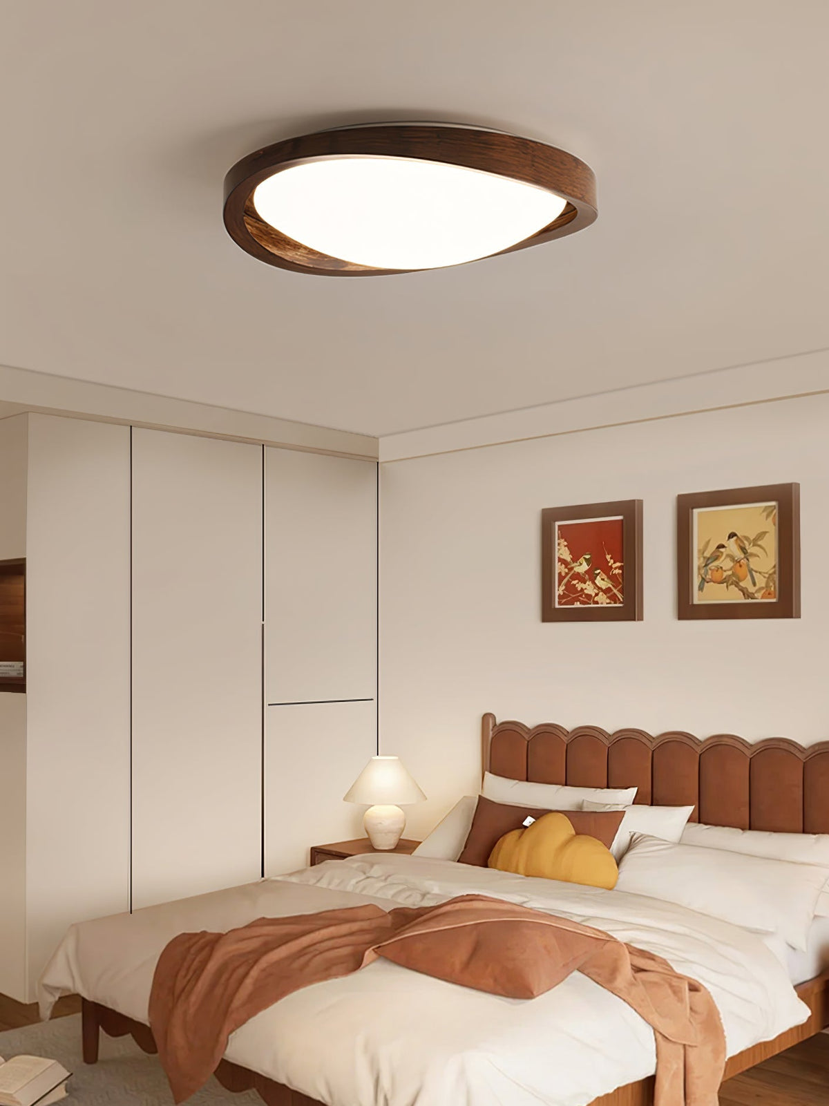 Walnut Curved Edge Ceiling Light - view 4