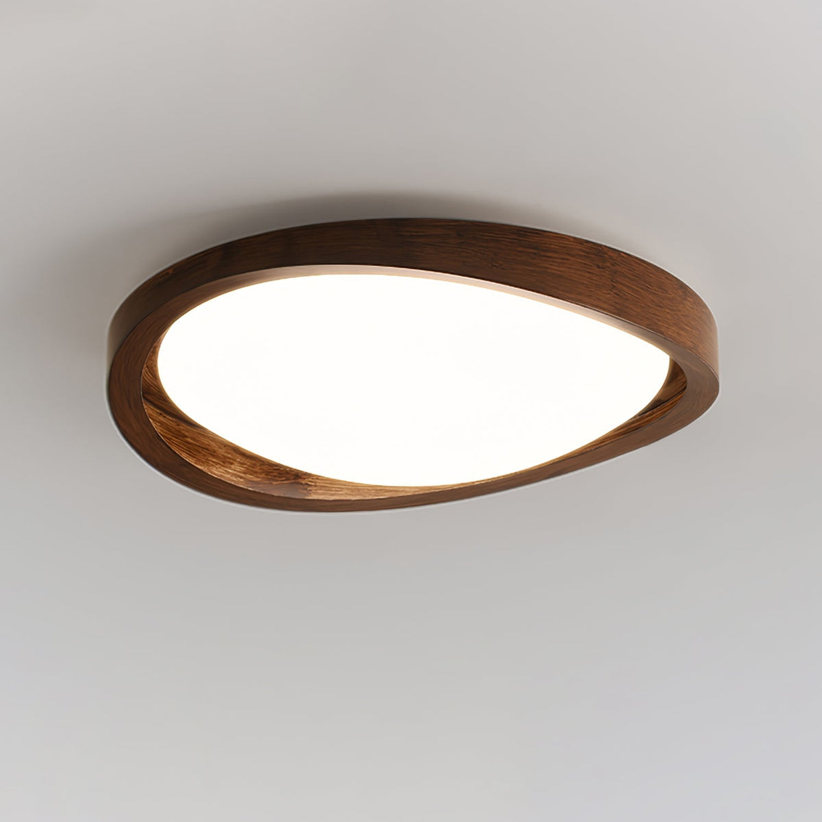 Walnut Curved Edge Ceiling Light - view 8