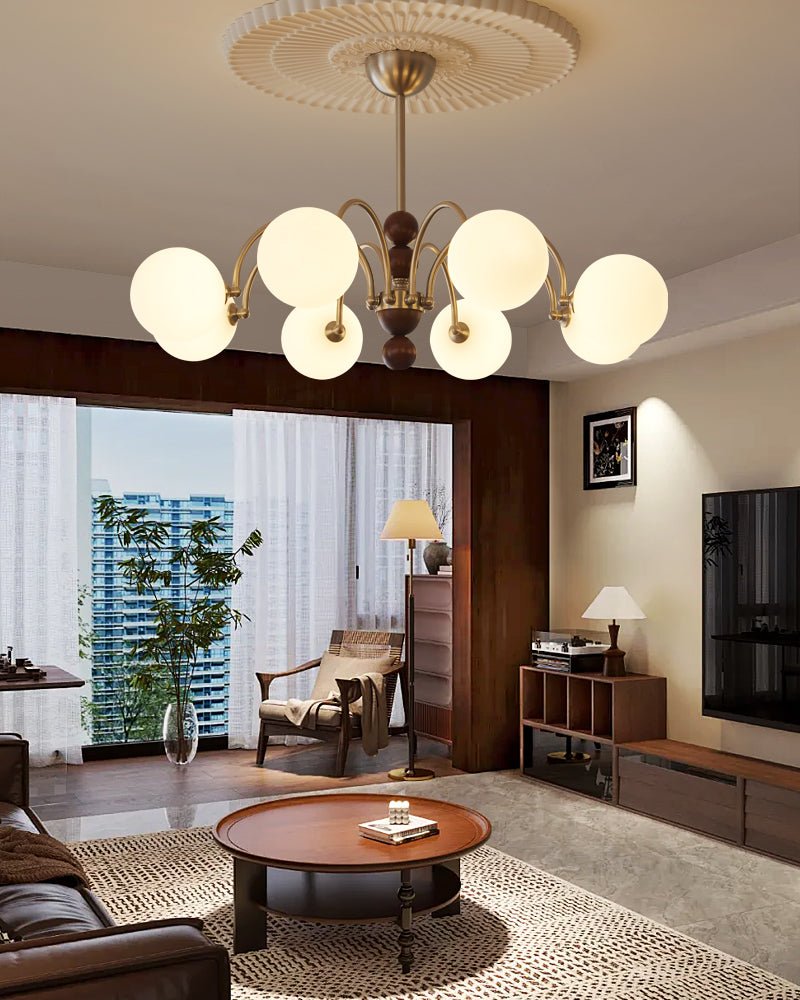 Orbital Curve Chandelier