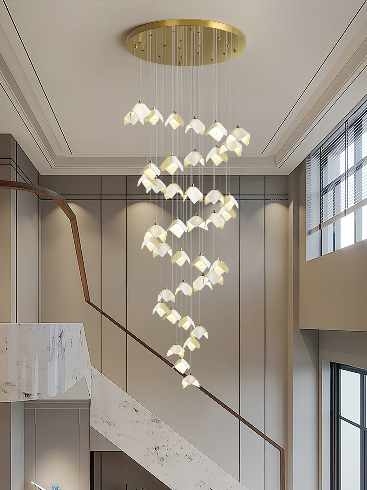 Orlani Cascade Stairs Chandelier