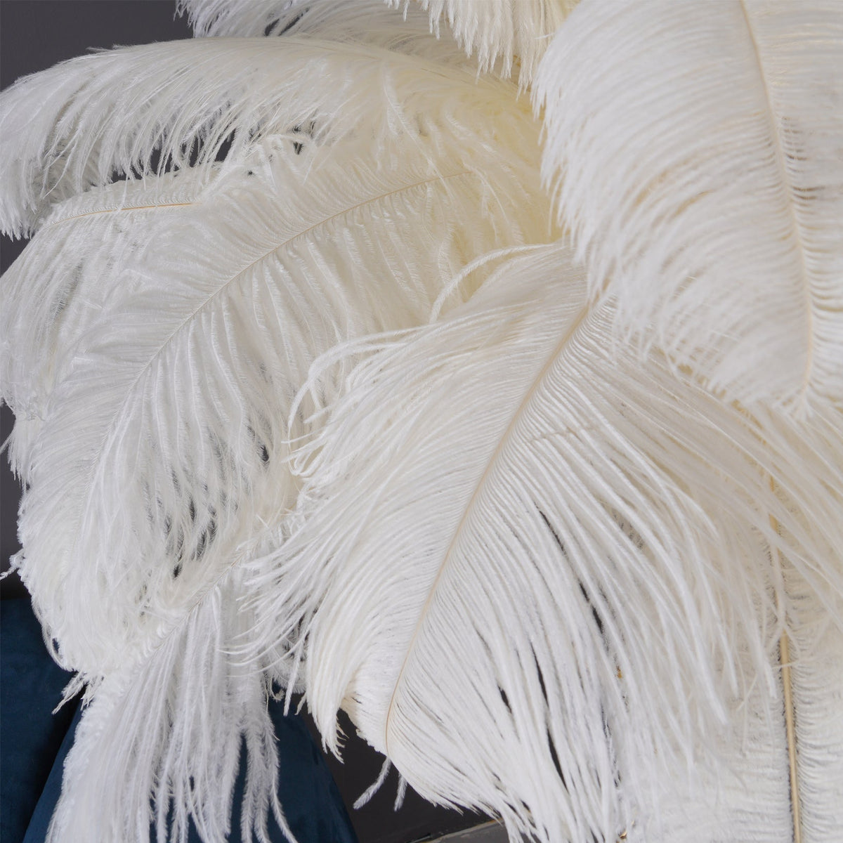 Ostrich Feather Brass Floor Lamp - view 133