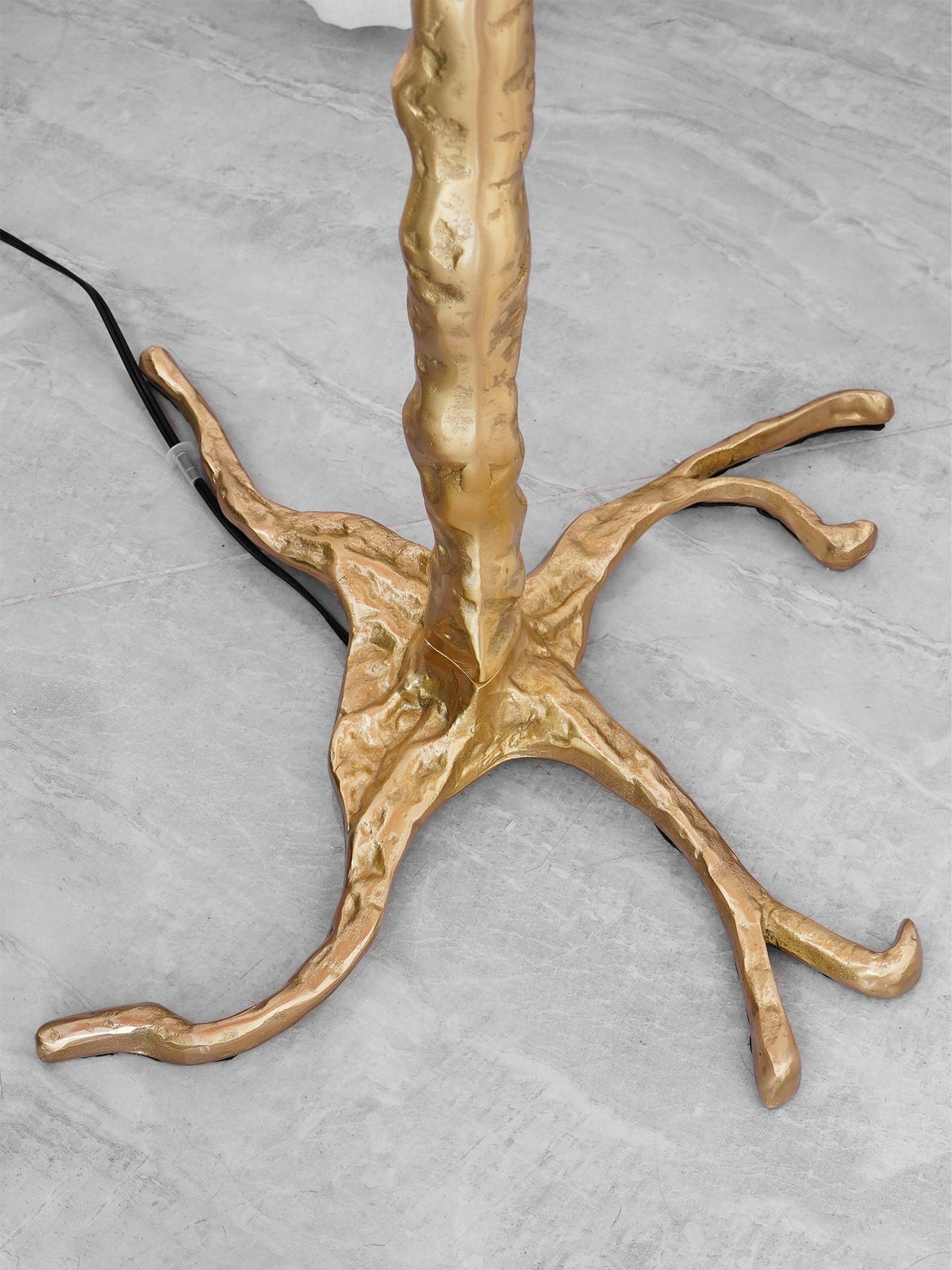 Ostrich Feather Brass Floor Lamp - view 120
