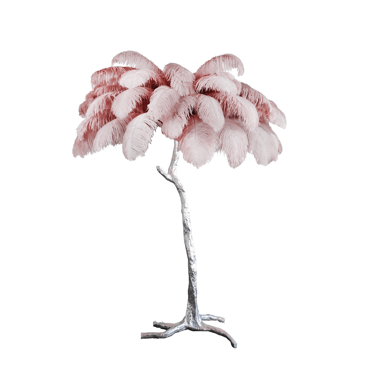Ostrich Feather Brass Floor Lamp - view 81
