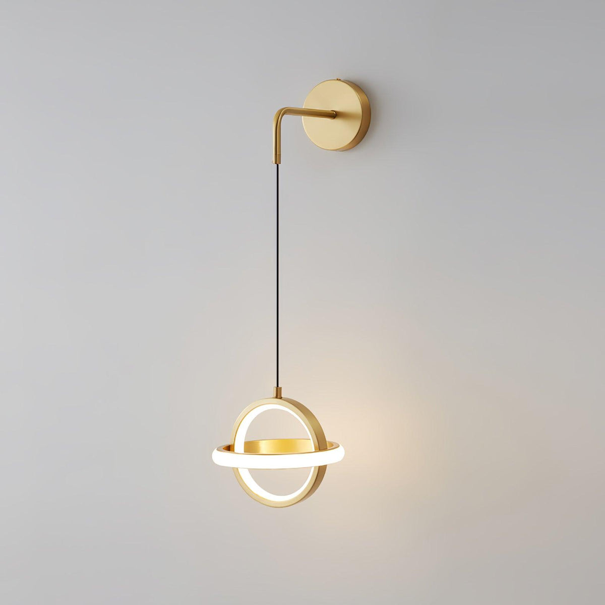 Oval Brass Wall Light