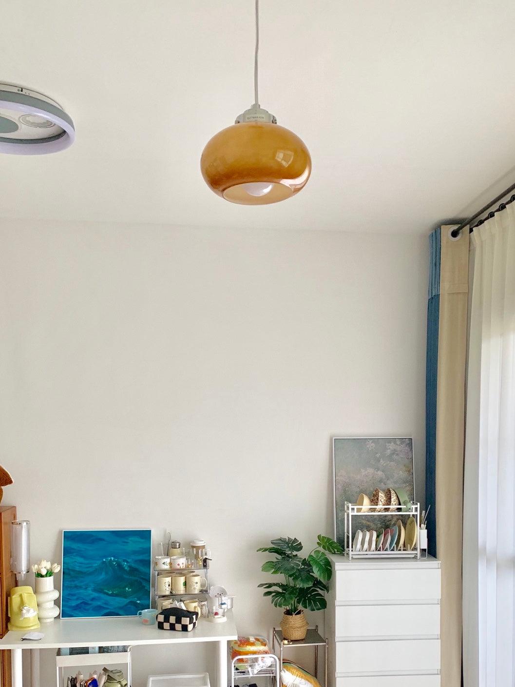 Oval Persimmon Pendant Light