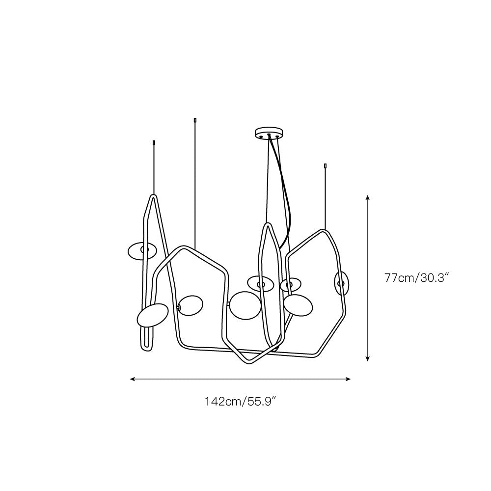 Palindrome Chandelier - view 3
