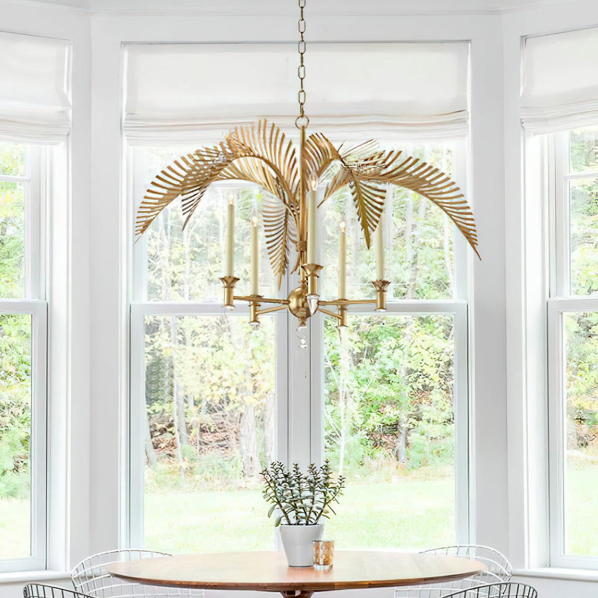 Palm Frond Chandelier - view 2