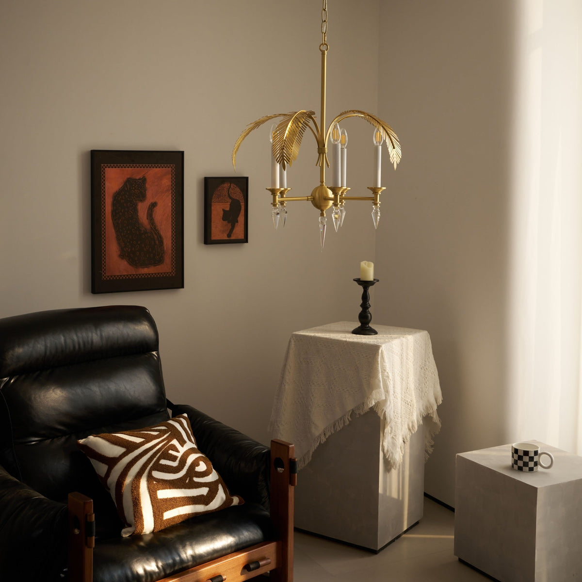 Palm Frond Chandelier - view 6