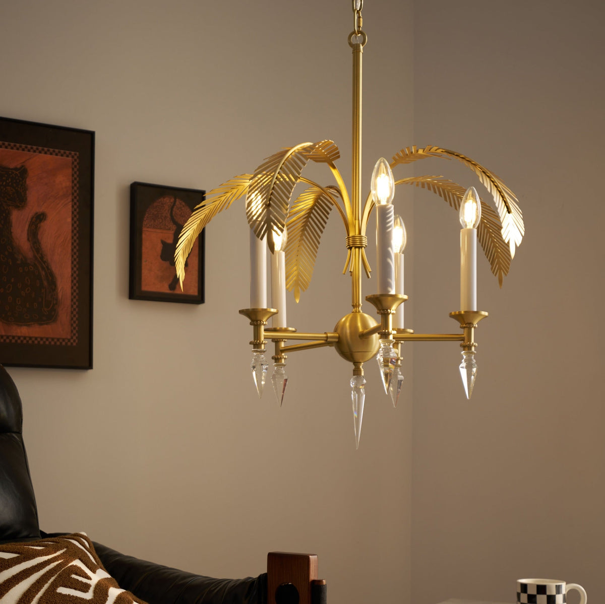Palm Frond Chandelier - view 5