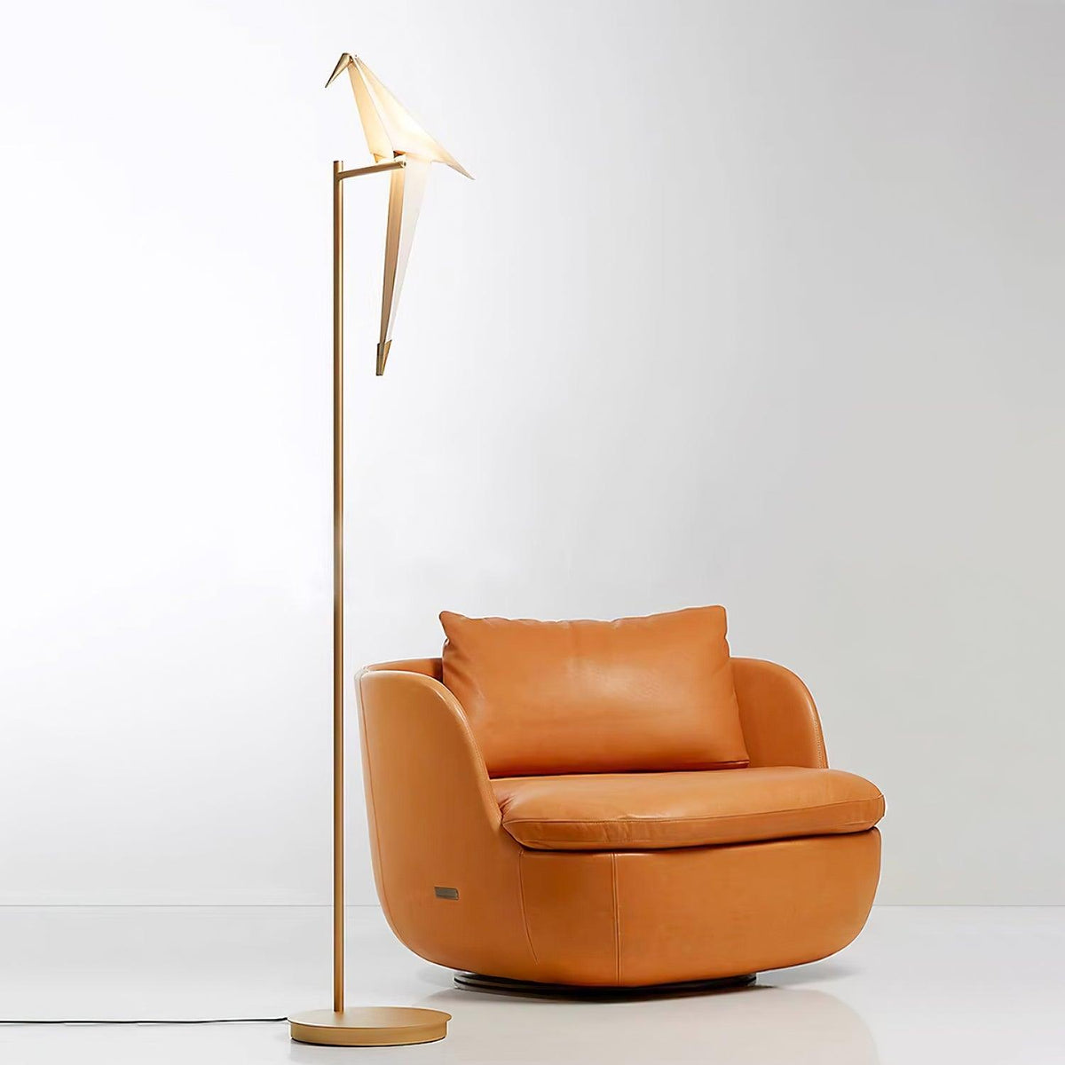 Paper Crane Bird Floor Lamp - view 2