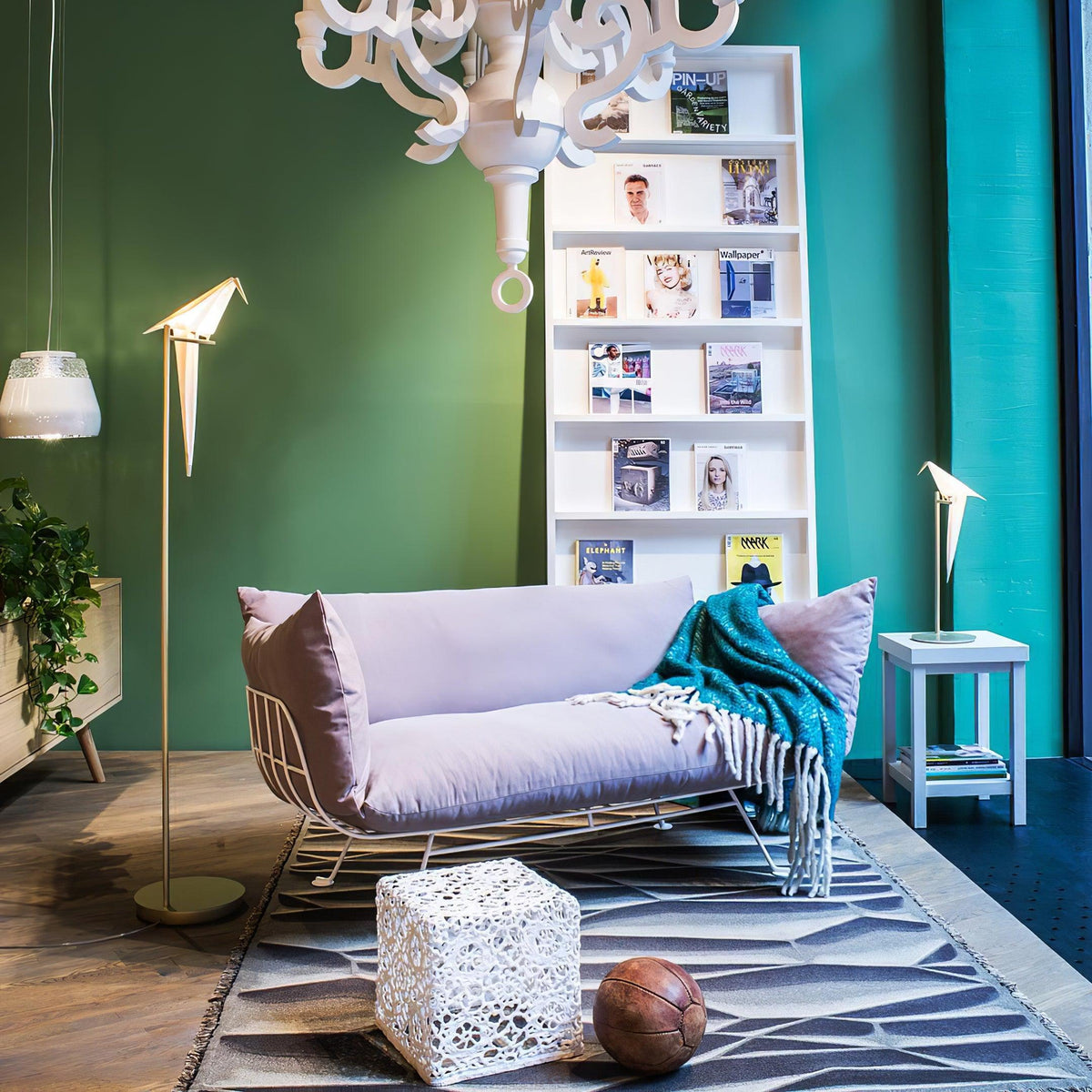 Paper Crane Bird Floor Lamp - view 20