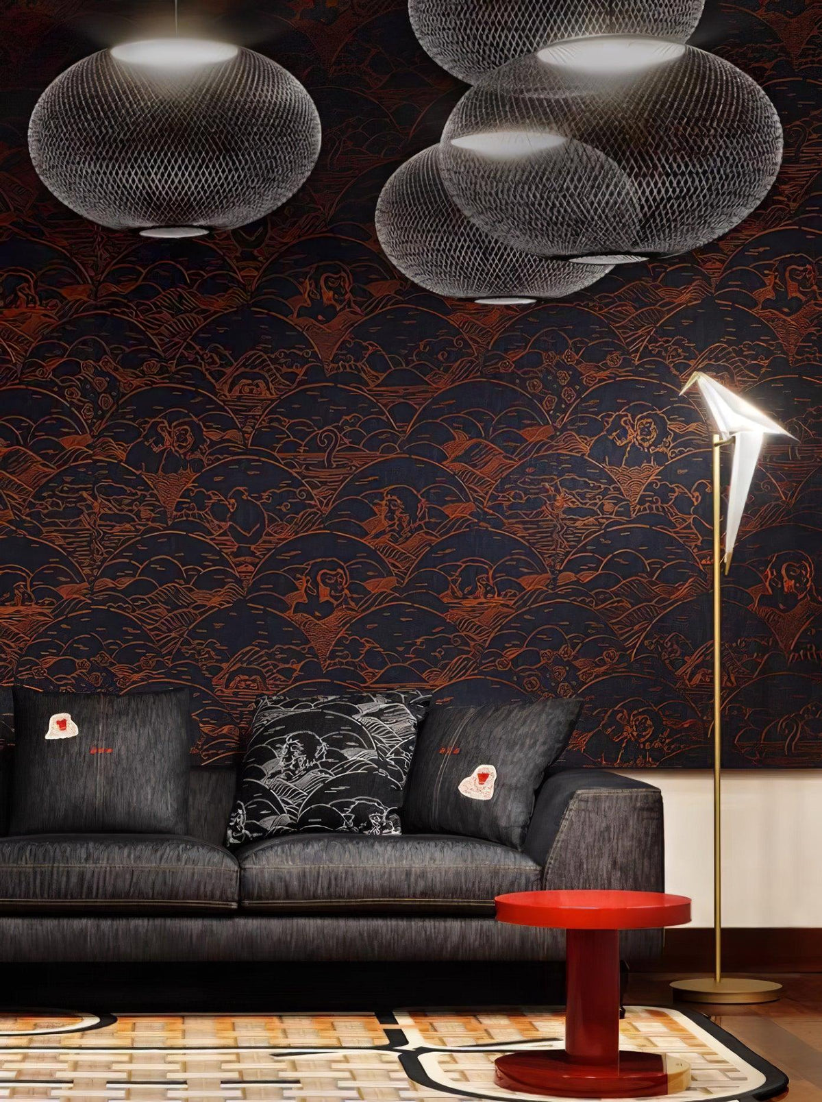 Paper Crane Bird Floor Lamp - view 9
