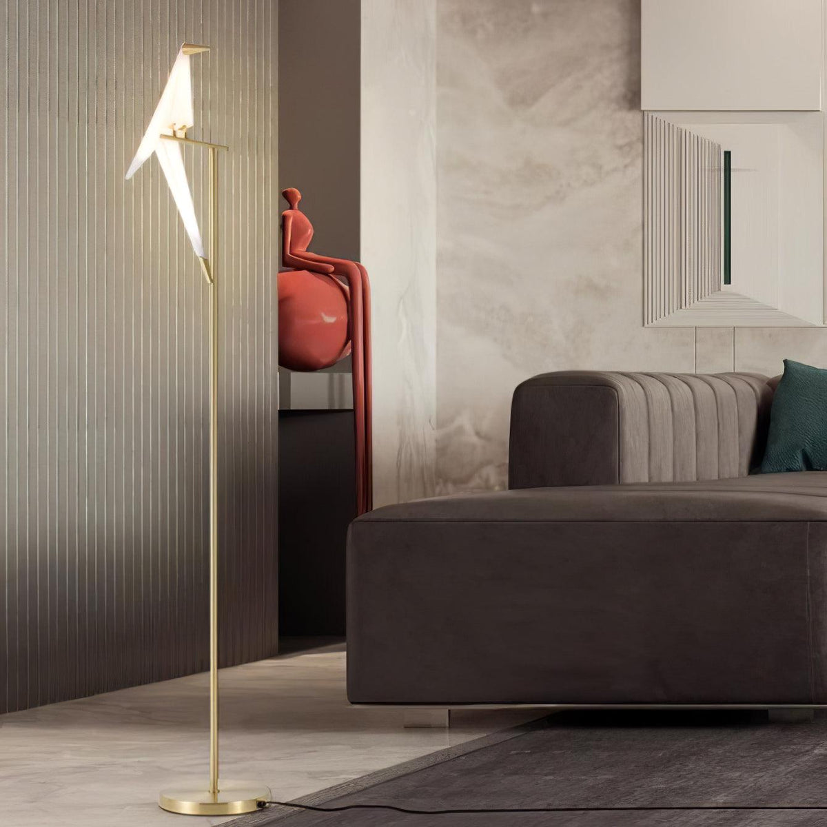Paper Crane Bird Floor Lamp - view 38