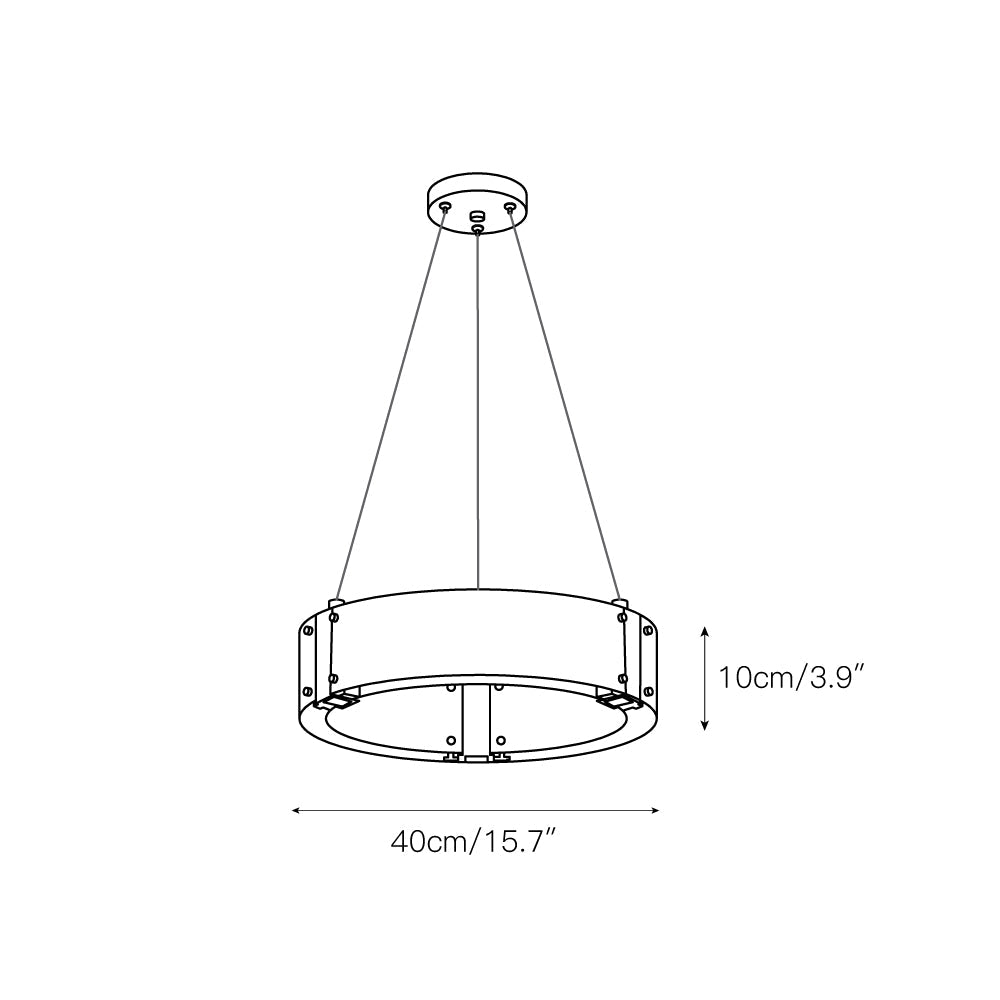 Parallel Ring Chandelier - view 3