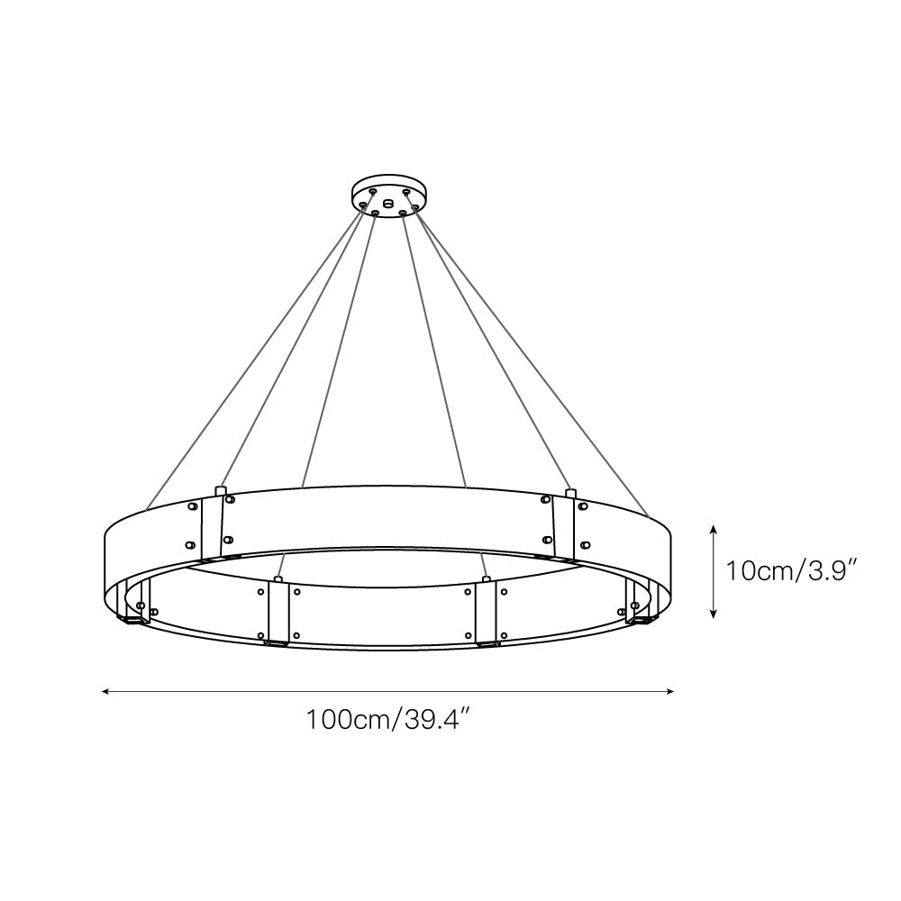 Parallel Ring Chandelier - view 6