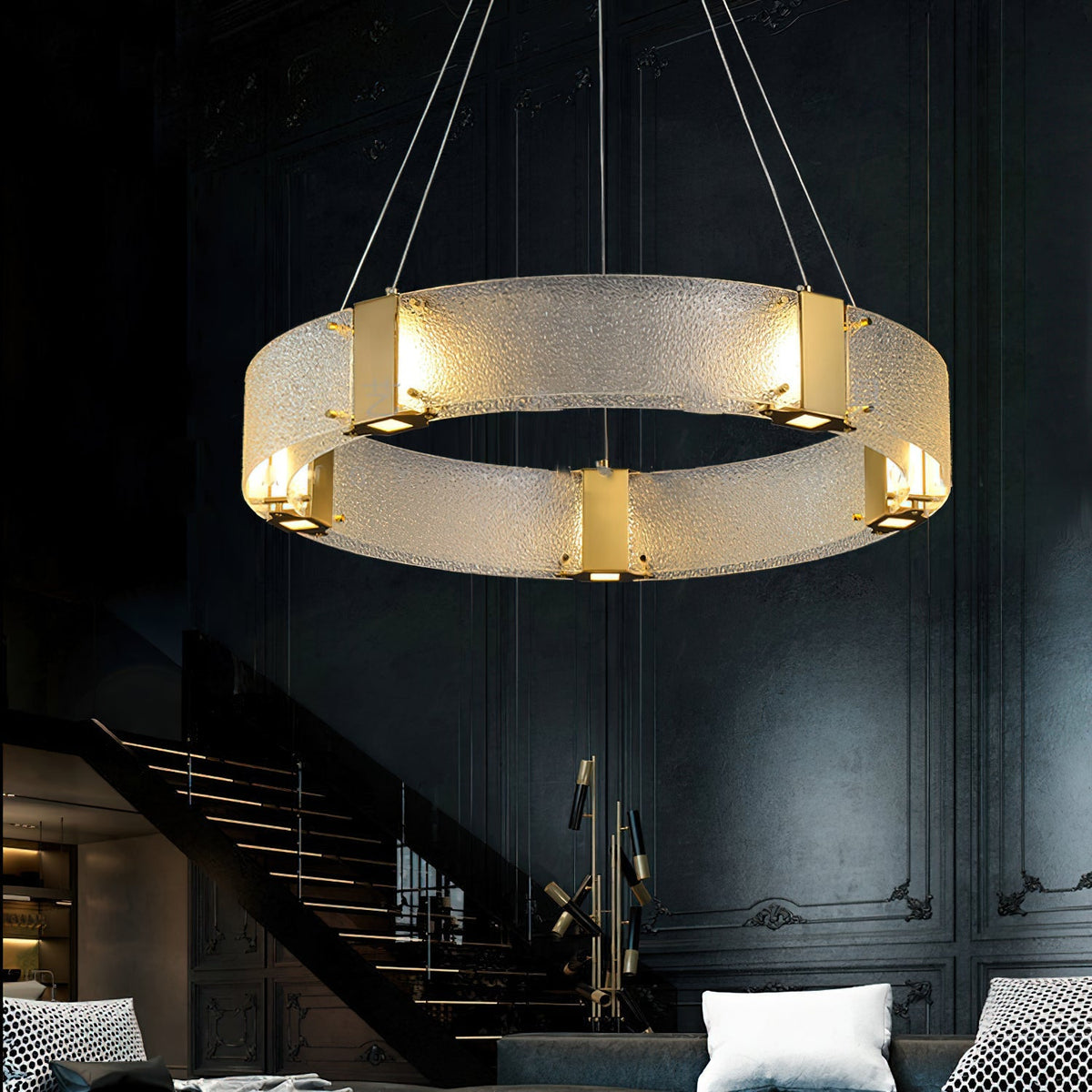 Parallel Ring Chandelier - view 2