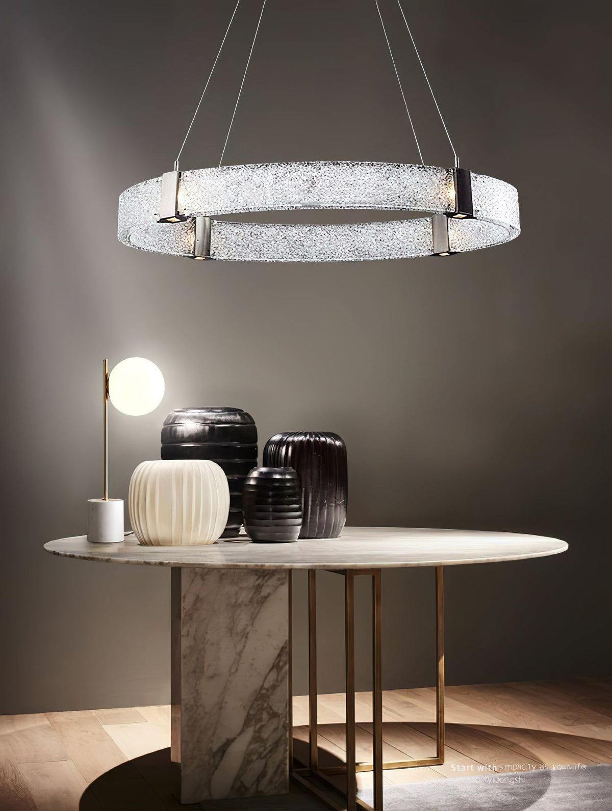 Parallel Ring Chandelier - view 24