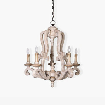 Parrotuncle Wooden Candle Chandelier