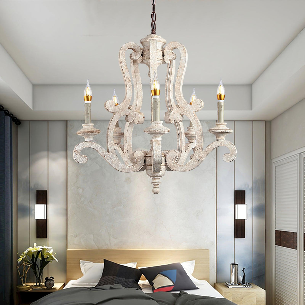 Parrotuncle Wooden Candle Chandelier - view 10