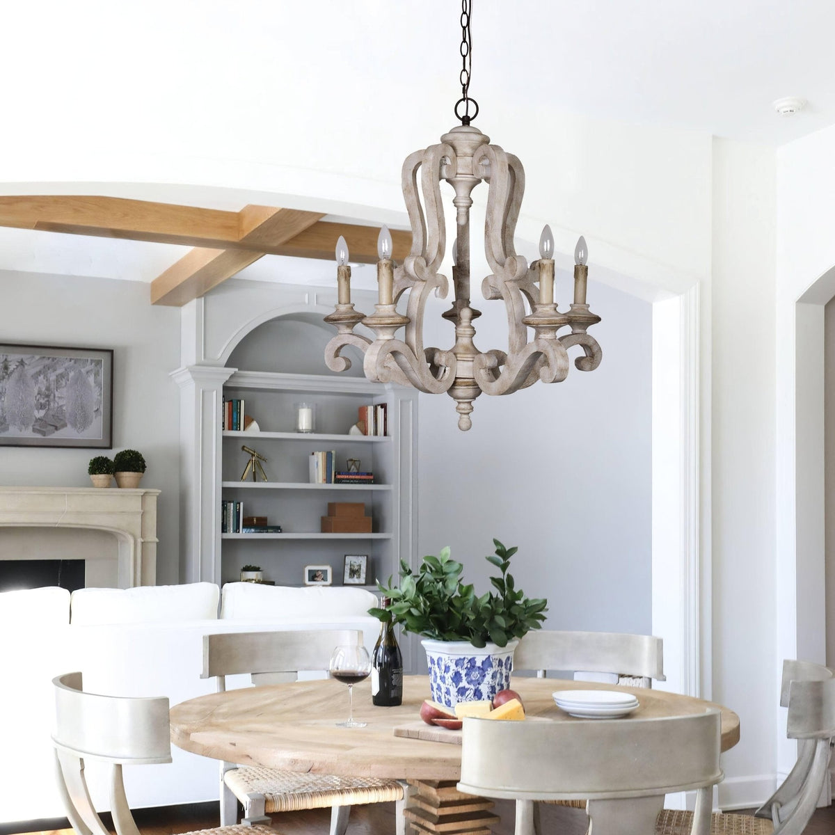 Parrotuncle Wooden Candle Chandelier - view 11