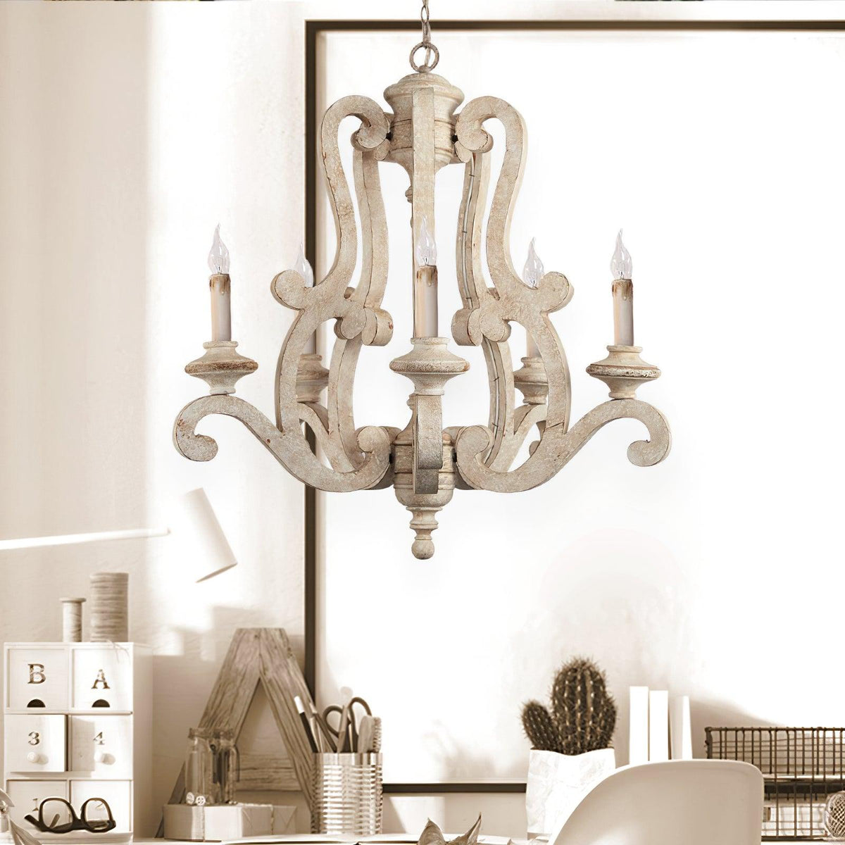 Parrotuncle Wooden Candle Chandelier - view 16