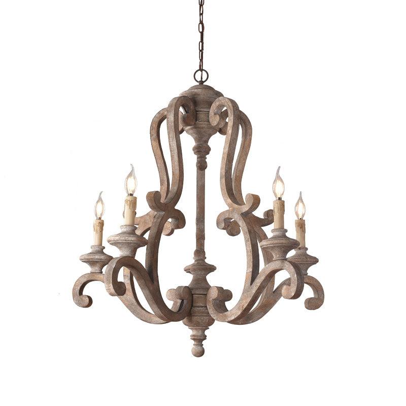 Parrotuncle Wooden Candle Chandelier - view 28
