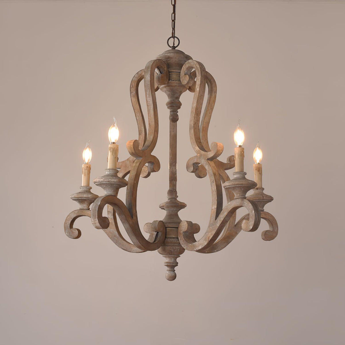 Parrotuncle Wooden Candle Chandelier - view 19