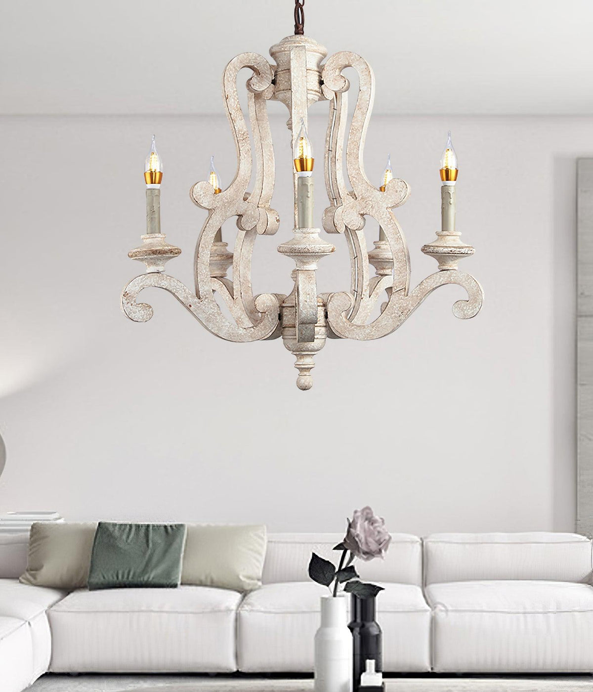 Parrotuncle Wooden Candle Chandelier - view 24
