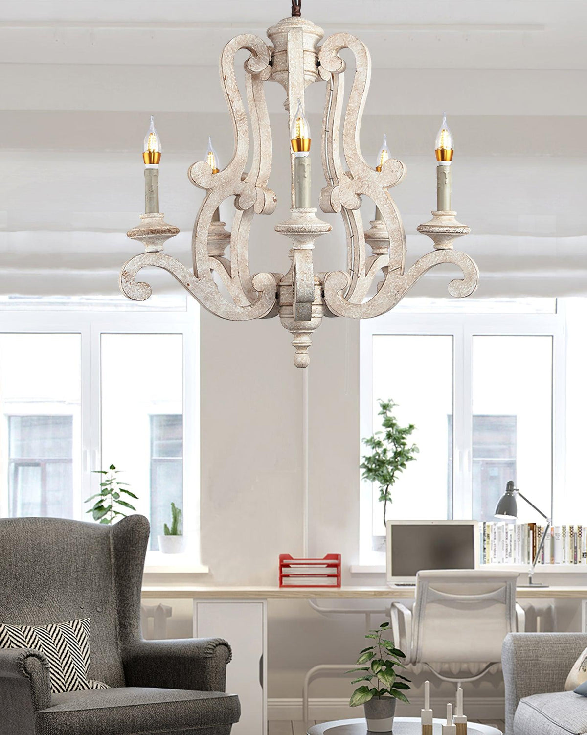 Parrotuncle Wooden Candle Chandelier - view 25