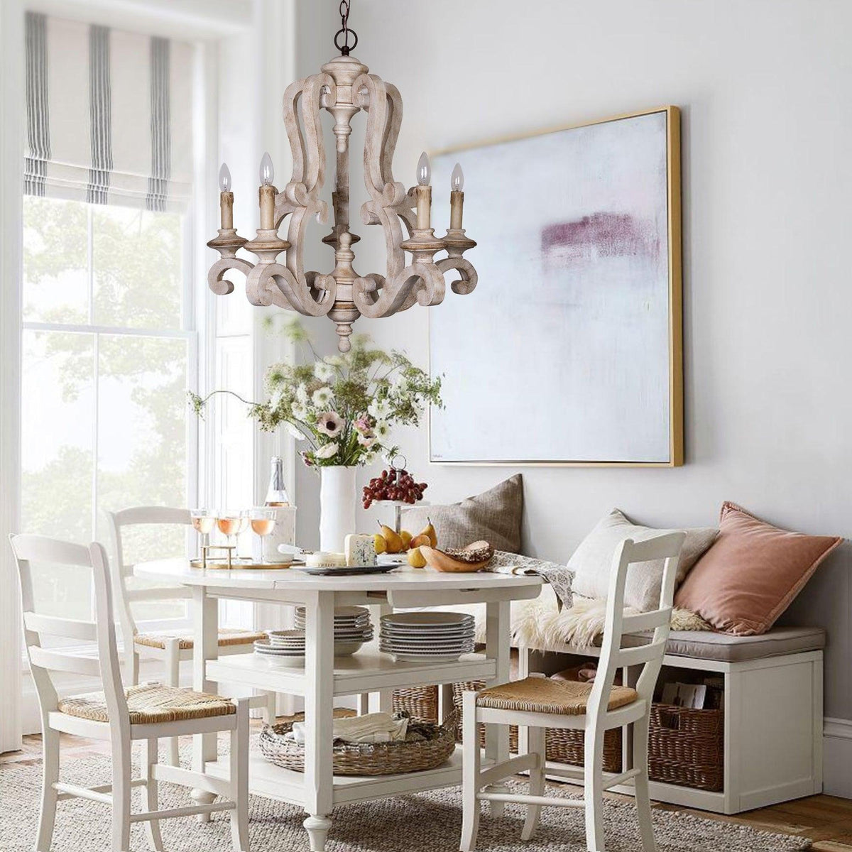 Parrotuncle Wooden Candle Chandelier - view 6