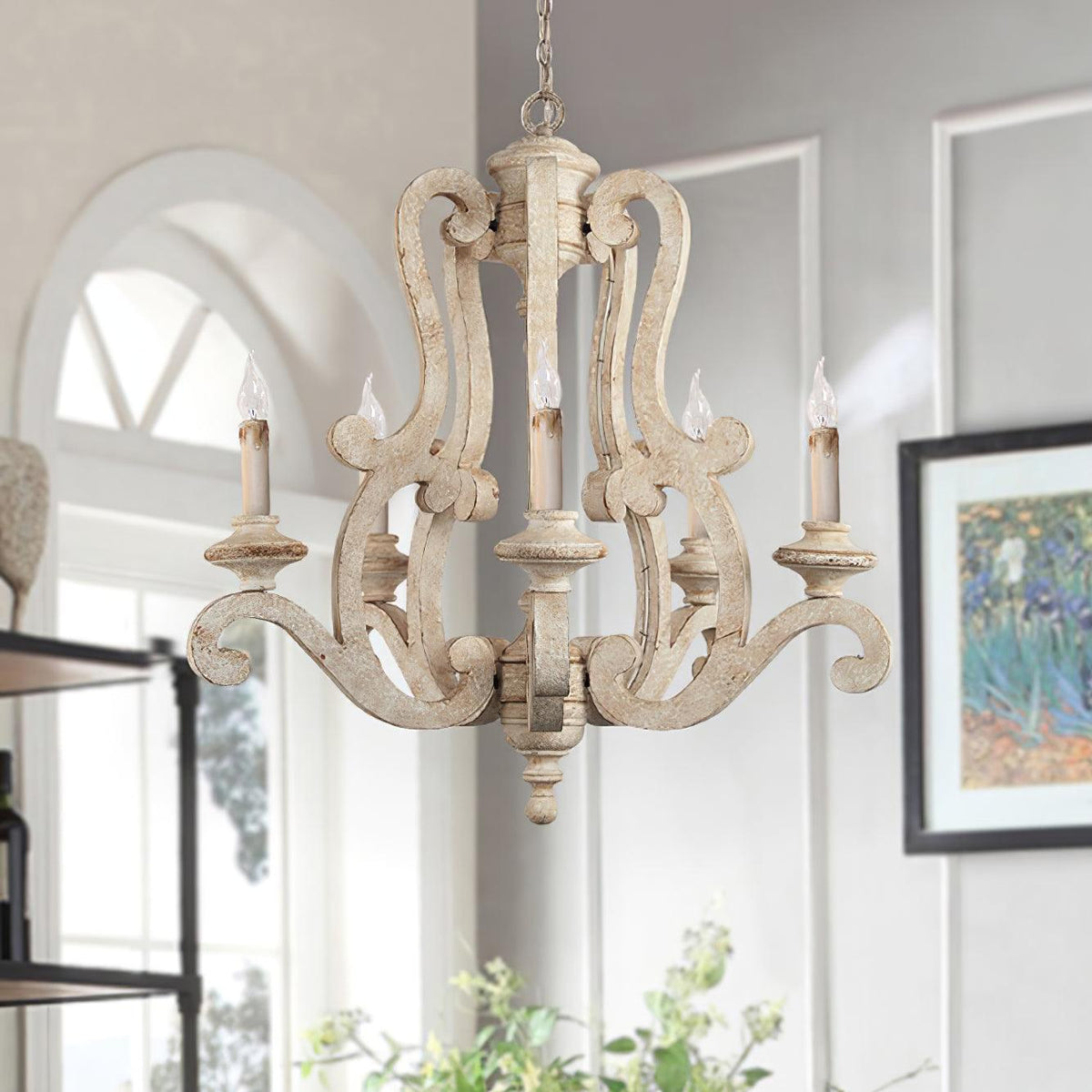 Parrotuncle Wooden Candle Chandelier - view 7