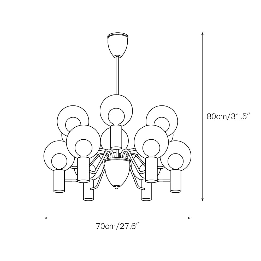 Patricia Glass Chandelier - view 5