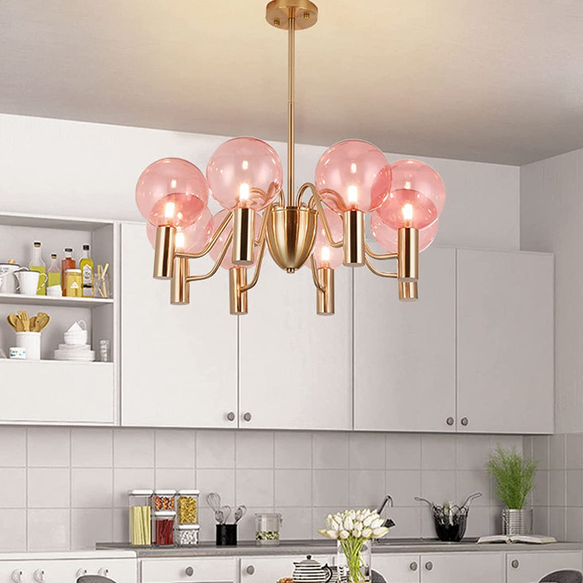 Patricia Glass Chandelier - view 11