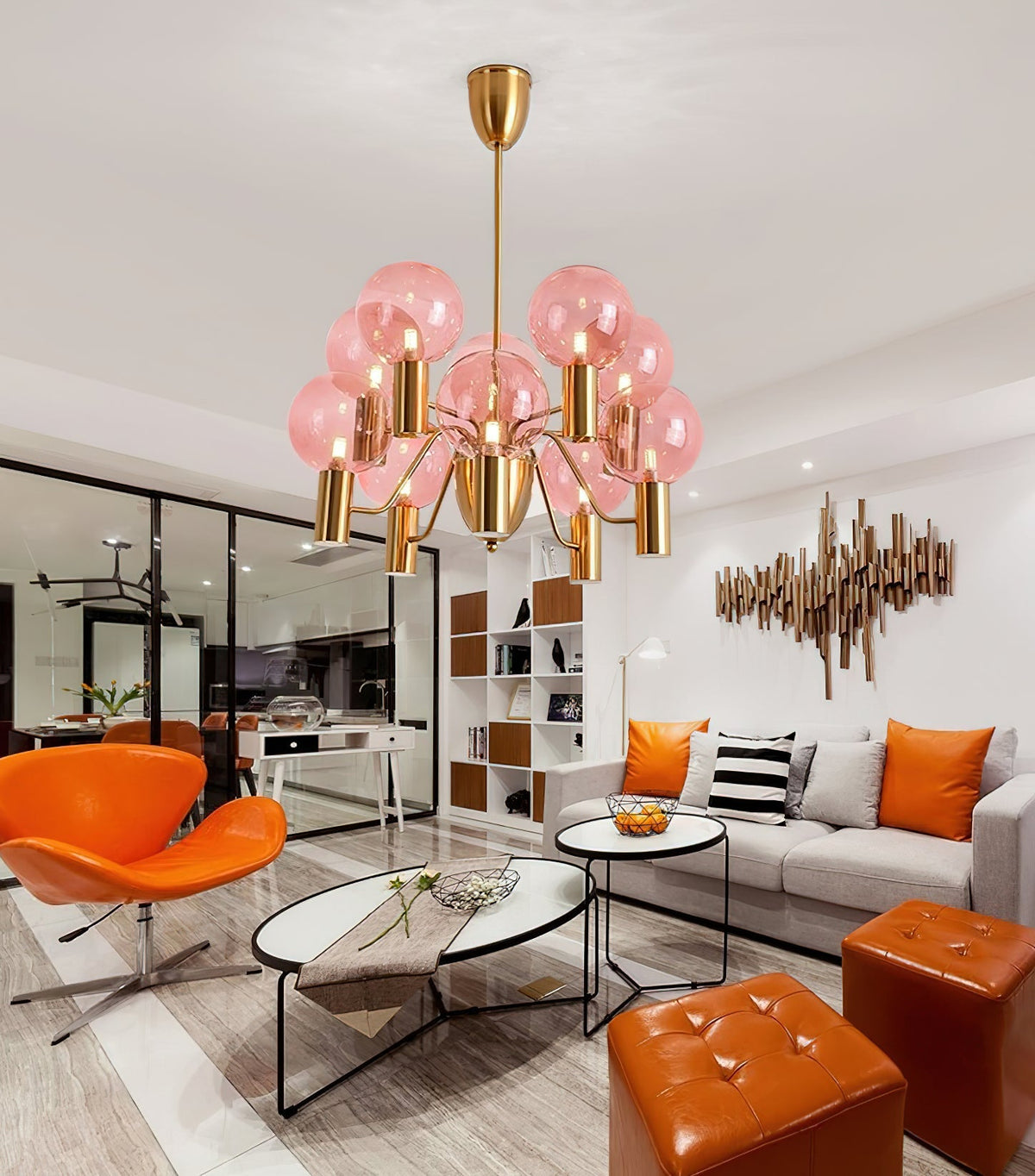 Patricia Glass Chandelier - view 14